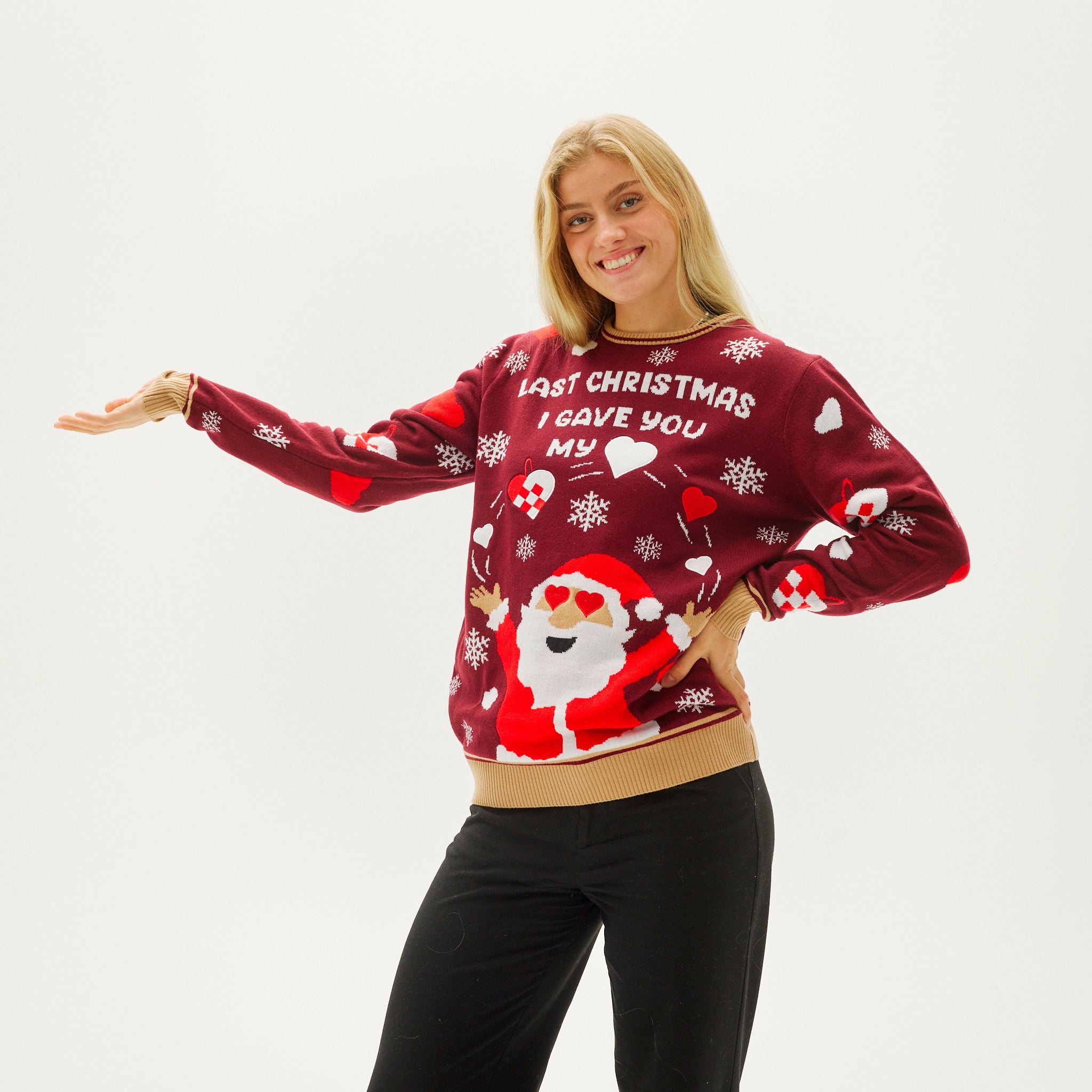 The Christmas Heart Sweater - Damen